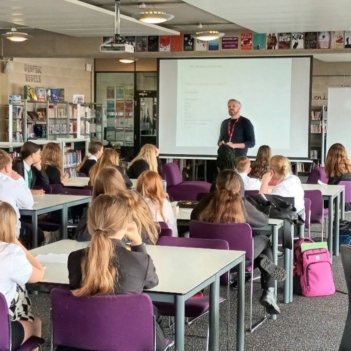 Corby Business Academy - William Hussey, Award winning YA author visits 